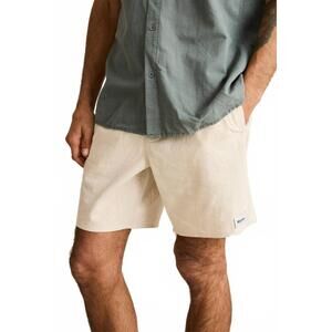 NEW RHYTHM. classic linen jam short in sand
